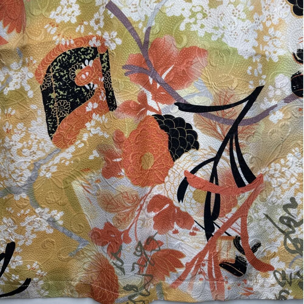 Vintage What if....?  Silk Sleeveless Tank Tops Lot of 2 Floral Tropical Fairy M - Picture 5 of 11